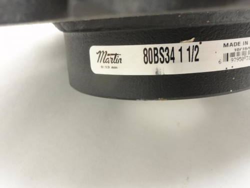 Martin 80BS34-1-1/2; Sprocket # 80; 34T; 1-1/2"ID