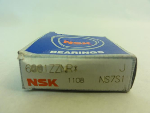 NSK 6001ZZNR; Ball Bearing; 12mm ID; 28mm OD; 8mm W