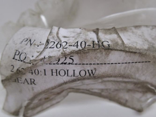 Sterling 2262-40-HG/Q14; Quill Input Gear Assy; 40:1 Ratio