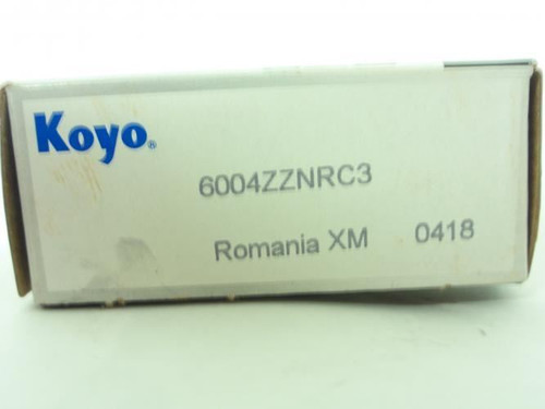 Koyo 6004ZZNRC3; Single Row Ball Bearing; 20mmID X 42mmOD