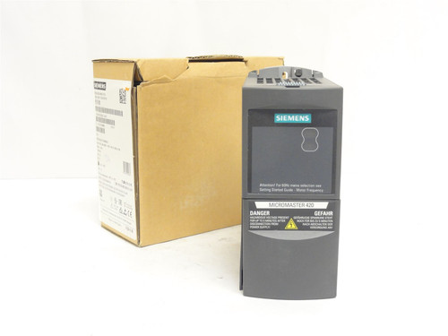 Siemens 6SE6420-2UD21-1AA1; Inverter Drive; 1.10Kw; 480VAC