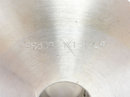 MFG- SS60B24X1-1/4; SS; Sprocket #60; 24 Teeth; 1-1/4"ID