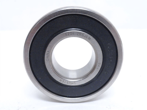 Shuster 6204-2RSJEM; Ball Bearing 20mmID x 47mmOD x 14mm Wide