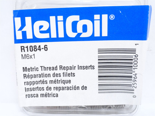 Helicoil R1084-6; Box-12; Tanged Style Helical Inserts; M6-1