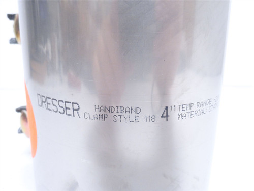 Dresser 118-4; Pipe Repair Clamp; SS; Size: 4"; 6" Long