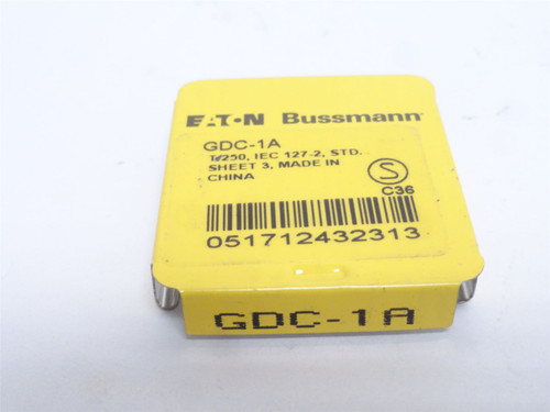 Bussmann GDC-1A; Box-5; Time Delay Glass Fuses; 1A; 250VAC