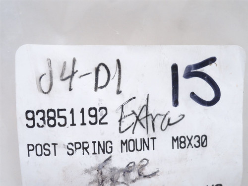 Baader 93851192; Lot-3; Spring Mounting Posts; SS; M8X30