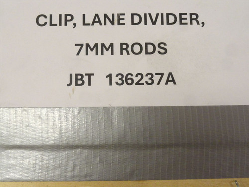 JBT 136237A; Lot-4700; Lane Divider Clips; SS; 7mm Rods