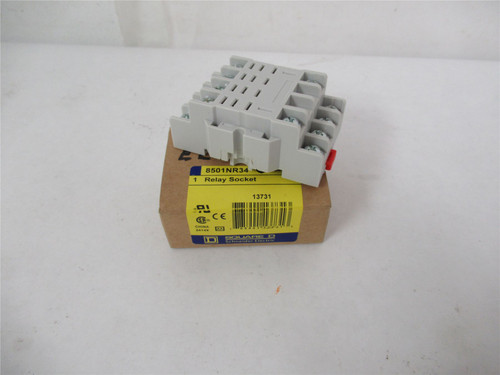 Square D 8501NR34; Relay Socket 300V 10 Amp