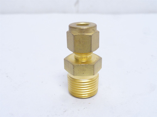 Swagelok B-400-1-6; Brass Tube Fitting; 3/8NPT x 1/4" Tube