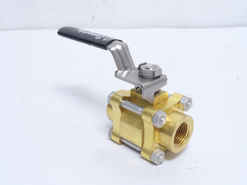 Swagelok B-63TF8; Brass Ball Valve; 1/2NPT; 100PSIG