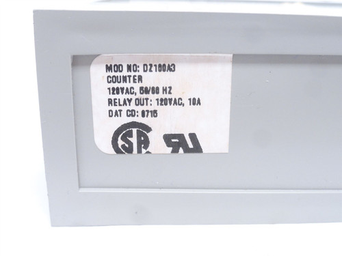 Eagle Systems DZ100A3; Electronic Reset Counter; 120VAC; 10A