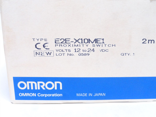 Omron E2E-X10ME1; Inductive Proximity Sensor; 12-24VDC; NPN