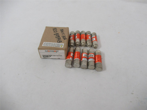 Mersen ATDR12; Lot-10 Ferraz Fuse 12A Class CC 600VAC