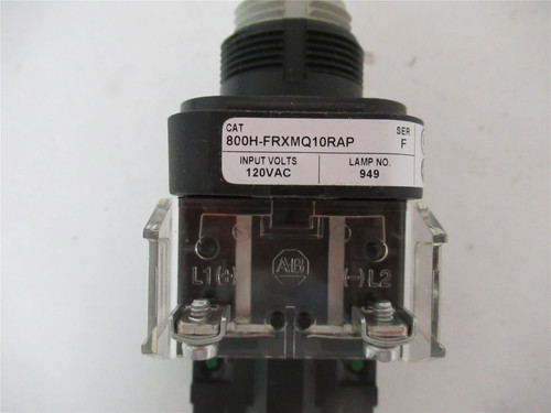 Allen-Bradley 800H-FRXMQ10RAP; Pushbutton Switch 120VAC