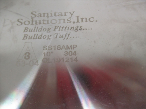 Sanitary Solutions SS16AMP-10-304; 304SS End Cap 10" Size