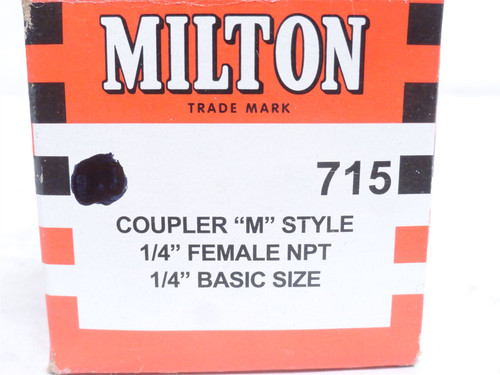Milton S-715; Coupler Body; 1/4NPT; M-Style