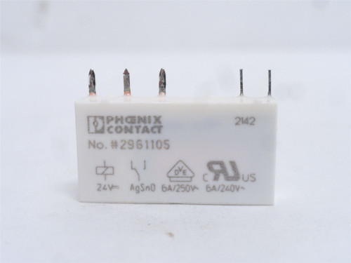 Phoenix 2961105; Relay; 6A; 250VAC; SPDT