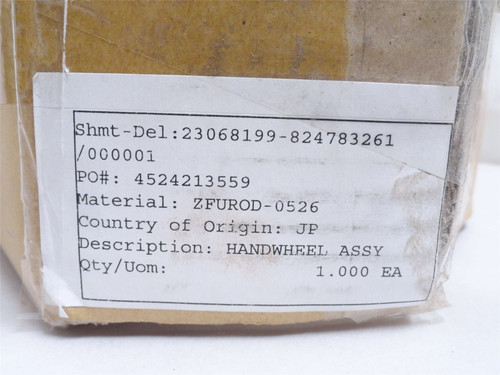 Cryovac ZFUROD0526; Hand Wheel Assembly; 4/1; 4/7