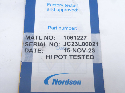 Nordson 1061227; Hot Melt Glue Gun; 6-Tip; 240VAC; 300 Watts