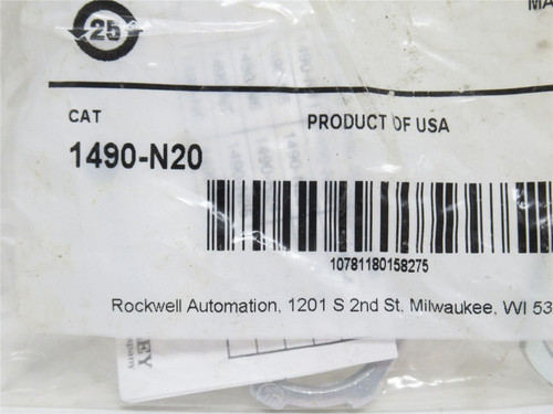 Allen-Bradley 1490-N20; Grounding Adapter; 3/4"; #14-8AWG