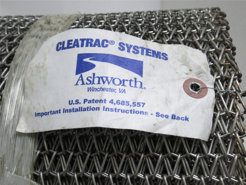 Ashworth CTB30241616; Conveyor Belt; SS; 12" Wide; 50' Long