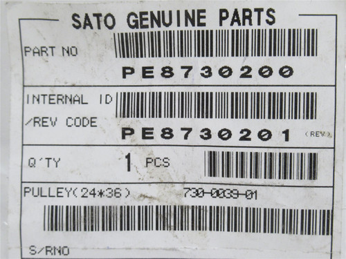 Sato PE8730200; Lot-2 Printer Pulleys