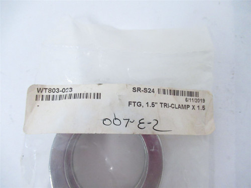 Wolf Tec WT803023; Tri-Clamp Fitting FTG 1.5" x1.5"