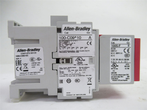 Allen-Bradley 100S-C09D14C; Safety Contactor; 120VAC; 9A