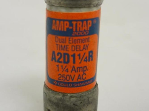 AMP-TRAP A2D11/4R; Fuse; 1-1/4Amp; 250VAC