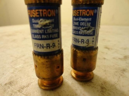 Bussmann FRN-R-9; LOT-2 Fuse; 9A; 250V; Time Delay