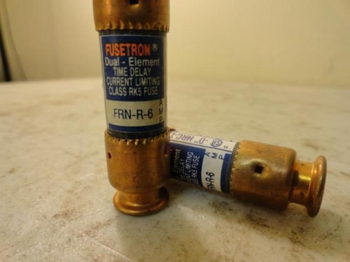 Bussmann FRN-R 6; LOT-2 Fuse; 6A; 250V; Time Delay