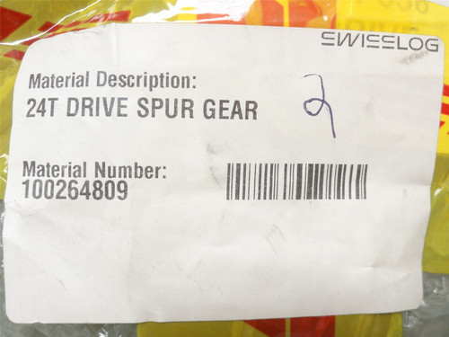 Swisslog 100264809; Steel Drive Spur Gear; 24 Tooth; 40mmID
