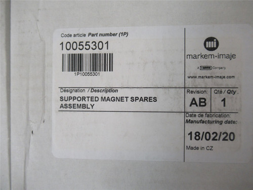 Markem 10055301; Supported Magnet Spares Assembly