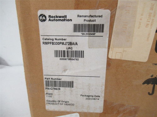 Allen-Bradley MPFB330PMJ72BA/A; Servo Motor AC 460V