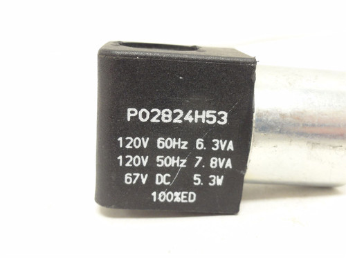 Parker P02824H53; Solenoid Coil; 120VAC/67VDC; 9mmID