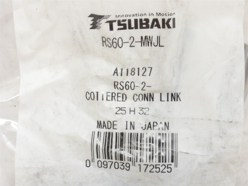 Renold 60-2 CP C/L; Drive Chain Connecting Link #60; 2-Strand