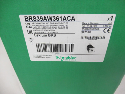 Schneider BRS39AW361ACA; Stepper Motor 3Phase 4.52Nm