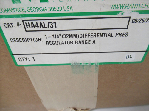 Hansen  HA4AL/31; Pressure Regulator Size 1-1/4" (32mm)