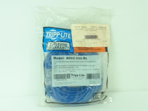 Tripp Lite N002-050-BL; Cat5E Ethernet Cable 50ft