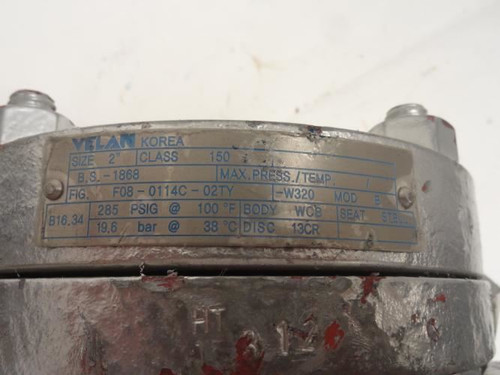 Velan F08-0114C-02TY; Check Valve Flanged; 2"; 285PSI; Class 150