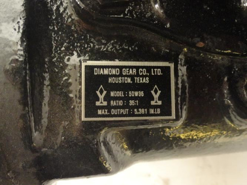 Diamond Gear 5DW35; Manual Override Gear; 2-1/2" Bore