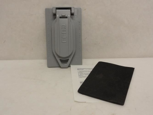 Bell 5146-0; Weatherproof Cover; Single Gang; 4-1/2" Height