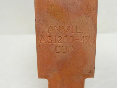 Anvil AS1200-4-1/8; Lot-4; Copper Plated Strut Clamps; 4-1/8"