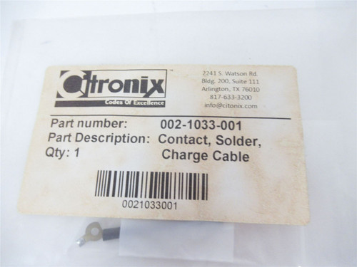 Citronix 002-1033-001; Contact Solder Charge Cable