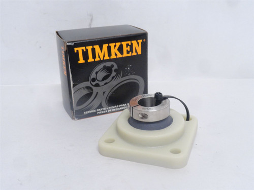 Timken NA4GC7-16-LK; Poly Flange Bearing; 1"ID; 4-Bolt