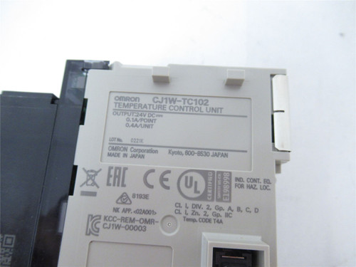 Omron CJ1W-TC102; Temp Controller (pre-programed)