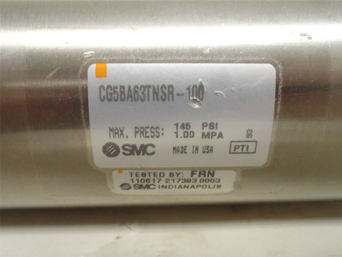 SMC CG5BA63TNSR-100; Air Cylinder; SS; 63mmID x 100mm Stroke