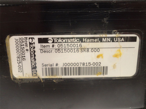 Tolomatic 5150016; Air Cylinder; 8" Stroke