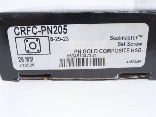 Sealmaster CRFC-PN205; Flange Bearing; 25mmID; 4-Bolt
